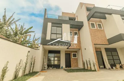 Casa em condomínio fechado com 3 quartos à venda na rua joão batista casagrande, 140, butiatuvinha, curitiba, 170 m2 por r$ 1.180.000