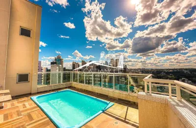 Apartamento com 4 quartos para alugar na rua professor pedro viriato parigot de souza, 2117, ecoville, curitiba, 218 m2 por r$ 12.600