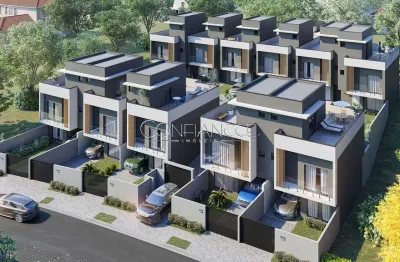 Casa em condomínio fechado com 3 quartos à venda na rua luiz leduc, 100, vista alegre, curitiba, 143 m2 por r$ 1.100.000