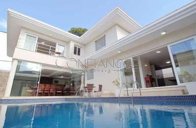 Casa em condomínio fechado com 4 quartos para alugar na rua prodócimo lago, 1281, taboão, curitiba, 502 m2 por r$ 15.000