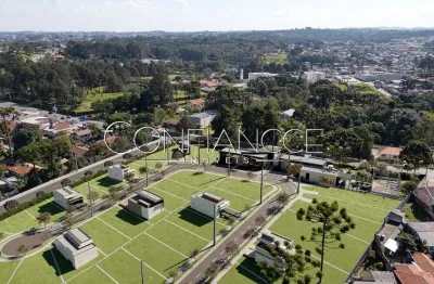 Terreno em condomínio fechado à venda na estrada de santa cândida, 624, santa cândida, curitiba, 218 m2 por r$ 554.000