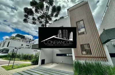 Casa em condomínio fechado com 3 quartos à venda na rua francisco parise, 300, santa felicidade, curitiba, 194 m2 por r$ 1.790.000