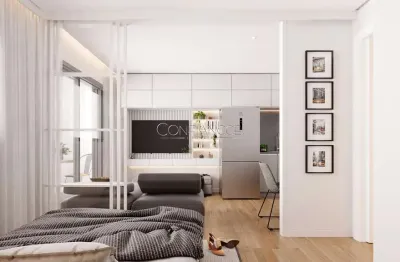 Kitnet / stúdio à venda na rua renato nunes ribas, 428, centro, pinhais, 30 m2 por r$ 326.634