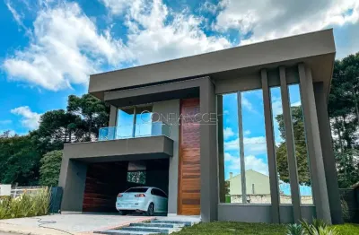 Casa em condomínio fechado com 4 quartos à venda na avenida cândido hartmann, 10, santa felicidade, curitiba, 306 m2 por r$ 3.885.058