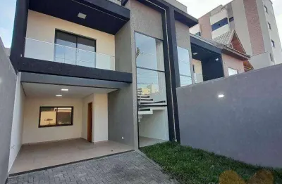 Sobrado com 3 dormitórios à venda, 130 m² por r$ 830.000,00 - cidade jardim - são josé dos pinhais/pr