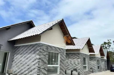 Casa com 3 dormitórios à venda, 56 m² por r$ 365.250,00 - balneario praia gande - matinhos/pr