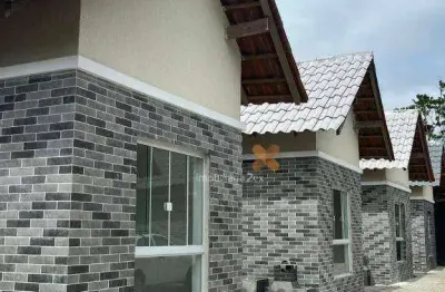 Casa com 3 dormitórios à venda, 56 m² por r$ 295.900,00 - balneario praia gande - matinhos/pr