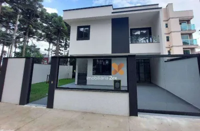 Sobrado com 3 dormitórios à venda, 100 m² por r$ 660.000,00 - afonso pena - são josé dos pinhais/pr