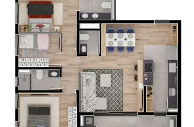Apartamento com 3 quartos à venda na Rua Guilherme Ihlenfeldt, 401, Bacacheri, Curitiba