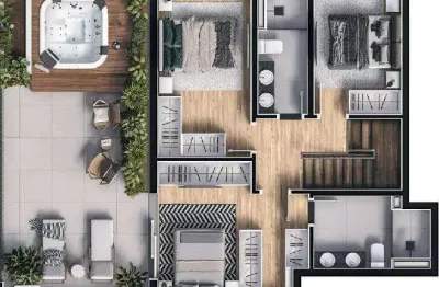 Cobertura com 2 quartos à venda na Rua Ponta Grossa, 366, Portão, Curitiba