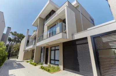 Sobrado de alto padrão à venda em condomínio exclusivo no água verde, curitiba-pr: 3 quartos, 1 suíte, 3 salas, 4 banheiros, 2 vagas, 200,70m².
