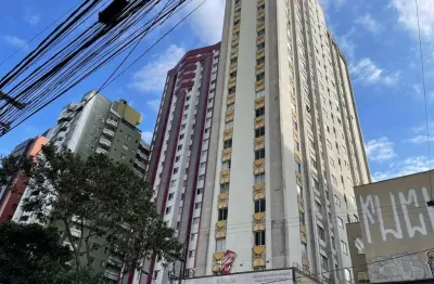 Apartamento à venda no centro de curitiba-pr: 1 quarto, 1 sala, 1 banheiro, 1 vaga de garagem