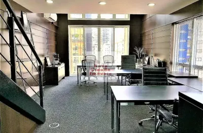 Vila olímpia - conj coml locação mobiliado c/75 m²  2 banhs. 2 vagas - sa2664