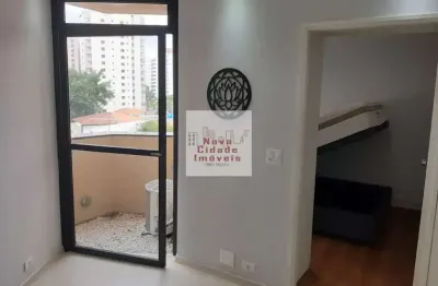 Moema! studio 35 m² mobiliado c/ cozinha americana e 1 vaga - st3091