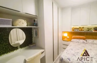 Exclusividade - maravilhoso apartamento novo - reformado - porteira fechada - 35m² úteis - centro de são vicente