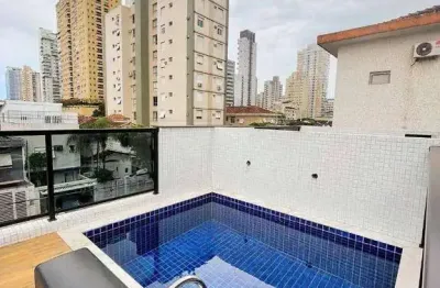 !!!oportunidade!!! excelente sobrado com 150m² úteis - 03 súites - 05 banheiros - piscina+gourmet - 02 vagas por r$ 1.450m - embaré  santos/sp