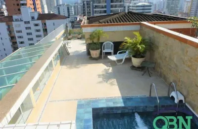 Cobertura à venda, 258 m² por r$ 1.699.000,00 - gonzaga - santos/sp