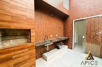 !!oportunidade!! lindo sobrado novo com 175m² úteis - 03 dorm. sendo 02 suítes - 02 vagas - espaço gourmet - por r$ 1.190 milhões - gonzaga santos/sp