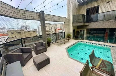 !!!maravilhosa cobertura duiplex altíssimo padrão!!! 262m²úteis - 04 suítes - piscina+churrasqueira+espaço gourmet - 04 vagas por r$ 3.999m - gonzaga