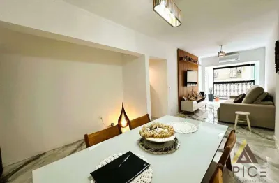 Apartamento com 2 dormitórios à venda, 129 m² por r$ 749.000,00 - campo grande - santos/sp