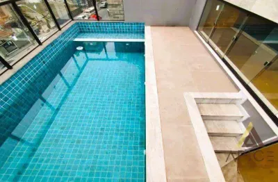 !oportunidade! linda casa sobreposta alta na quadra da praia com 280m² úteis - 03 suítes - esp. gourmet + churrasq. - piscina - 02 vagas por r$ 2.179m