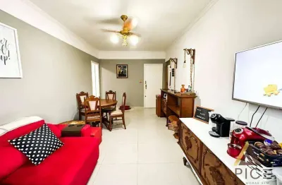 Apartamento com 2 dormitórios à venda, 90 m² por r$ 508.000,00 - campo grande - santos/sp