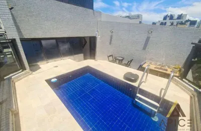 !!!oportunidade!!! linda cobertura duplex à 01 quadra da praia com 106m² úteis - piscina - 02 dorm. - 02 w.c - 02 vagas por r$ 1.090m - boqueirão