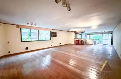 Maravilhoso apto. 'mansão' para reforma com 490m² úteis - 03 salas - 04 suítes - 08 w.c - 02 dependências de serviço - 05 vagas paralelas - canal 3