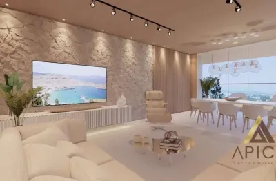 Maravilhoso apto. alto padrão em pré lançamento com 240m² úteis - 04 suítes - varanda gourmet - 04 vagas - lazer completo por r$ 3.250m  embaré/santos
