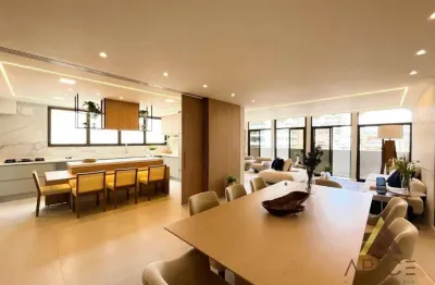 Maravilhso apartamento alto padrão 100% refomado com 270m² úteis - 03 salas - 03 suítes - 05 w.c - dep. completa - 02 vagas- vila rica/santos