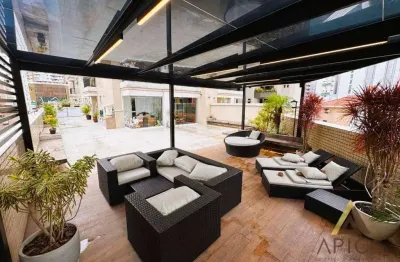 !!!oportunidade única!!! apto. gardem com 261m² úteis - 02 suítes - churrasqueira - lounge - 03 vagas - prédio com lazer completo - gonzaga/santos