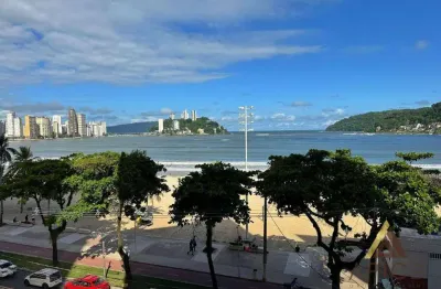 Oportunidade – apartamento de frente para o mar, 1 dormitório, vista livre, garagem, 60 m² de área útil, por r$ 349.000 – gonzaguinha, são vicente/sp.