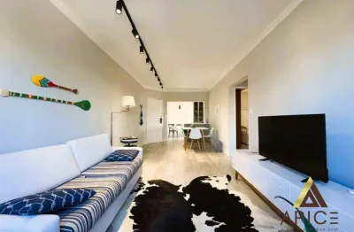 Apartamento porteira fechada | totalmente reformado | 900m da praia do gonzaga 2 dormitórios + dependência | vaga demarcada | campo grande – santos/sp