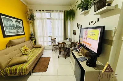 Apartamento com 1 dormitório à venda, 58 m² por r$ 270.000 - itararé - são vicente/sp