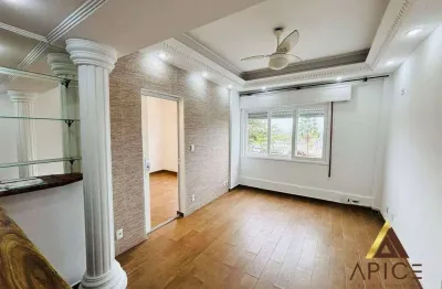 Maravilhoso apto. frente a praia com 57m² úteis - reformado - 01 suíte - 02 banheiros - cozinha americana - 01 vaga por r$ 429 mil - embaré/canal 4