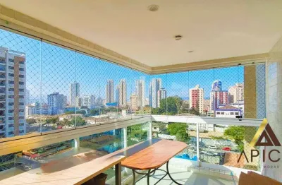 Apartamento com 3 dormitórios para alugar, 120 m² por r$ 11.000,00/mês - ponta da praia - santos/sp