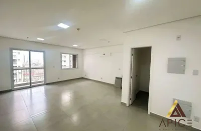 Sala para alugar, 54 m² por r$ 2.400,00/mês - vila matias - santos/sp