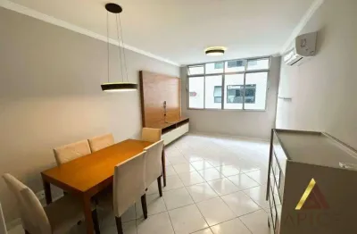 Apartamento com 2 dormitórios para alugar, 110 m² por r$ 4.900,00/mês - gonzaga - santos/sp