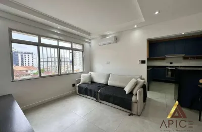 Apartamento com 2 dormitórios para alugar, 84 m² por r$ 4.900/mês - marapé - santos/sp