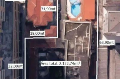 Terreno à venda, 2122 m² por r$ 21.100.000,00 - josé menino - santos/sp