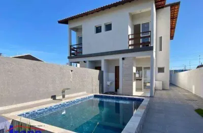Sobrado com 2 dormitórios à venda, 72 m² por r$ 385.000,00 - cibratel ii - itanhaém/sp