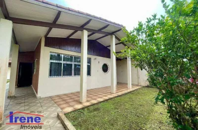 Casa a 400 metros da praia com 3 dormitórios à venda, 187 m² por r$ 495.000 - cibratel i - itanhaém/sp
