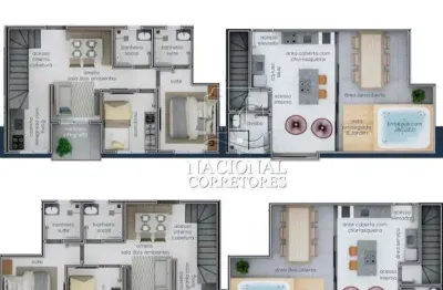 Cobertura à venda, 2 quartos, 1 suíte, 1 vaga, campestre - santo andré/sp