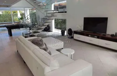 Sobrado com 3 dormitórios à venda, 279 m² por r$ 3.700.000,00 - vista linda - bertioga/sp