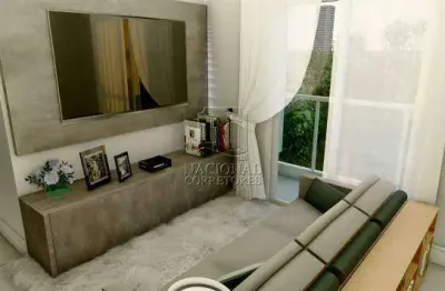 Apartamento com 2 dormitórios à venda, 46 m² - santa maria - santo andré/sp