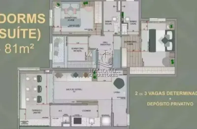 Apartamento à venda, 3 quartos, 1 suíte, 2 vagas, santa paula - são caetano do sul/sp