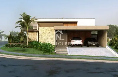 Casa térrea de esquina no condomínio cambarah | 245m² - 3 suítes, área gourmet e quintal amplo