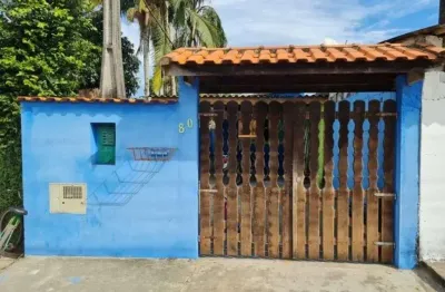 Casa para venda em itanhaém, umuarama, 1 dormitório, 1 banheiro, 2 vagas