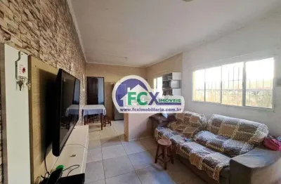 Casa para venda em itanhaém, jardim magalhães, 2 dormitórios, 1 banheiro, 2 vagas