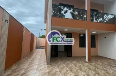 Casa para venda em itanhaém, jardim suarão, 3 dormitórios, 3 suítes, 1 banheiro, 2 vagas